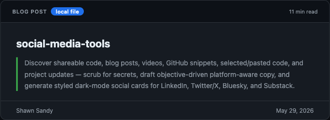 Social Media Tools